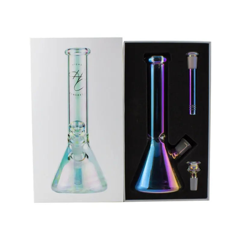 Higher Concepts Small Beaker Bong 25cm - Iridescent