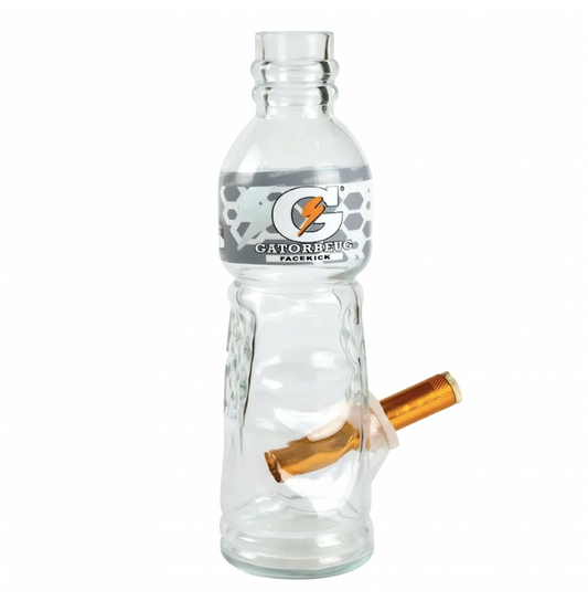 Gatorbeug Clear Glass Facekick Glass Bong 24cm